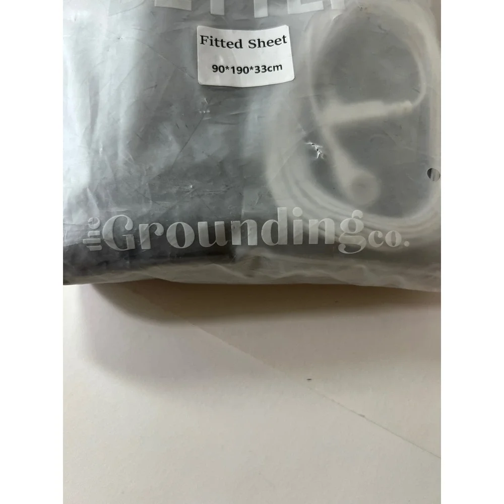 The Grounding Co Gray Single Fitted Sheet Earthing Conductive Single/Twin NEW